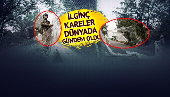 Yolun ortasını ağlarla kapattılar! Nedeni ise şaşırtıcı… Rus ordusunun füze ve İHA fırlatması sırasında Ukrayna'da çarpıcı görüntüler
